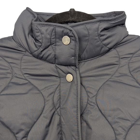 32 Degrees Heat | Quilted High Neck Lightweight Jacket | Dark Navy Blue | Medium - Picture 3 of 8